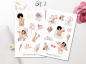 Preview: Gute Laune Mädchen Sticker Set